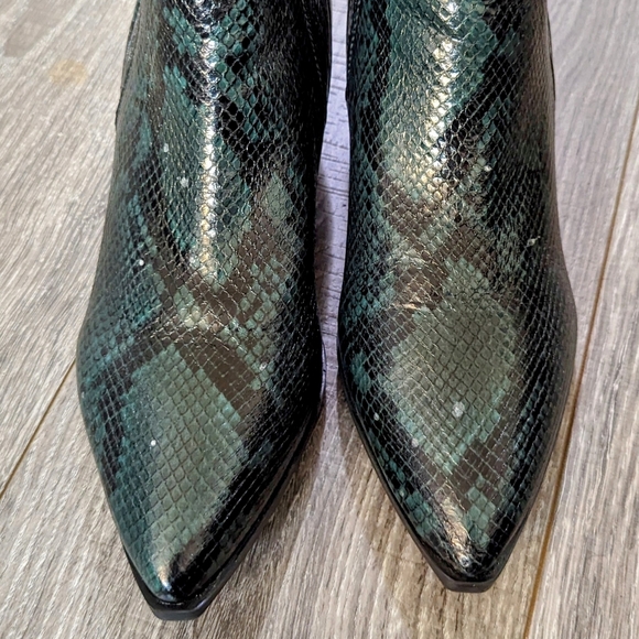 Marc Fisher Green Snake Booties - Picture 8 of 8